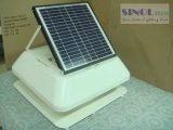 Solar Powered Roof Exhaust Fan with DC Brushless Motor and 15W Ajustable Solar Panel