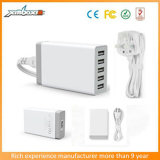 5 Port USB Charger with Us / EU/UK Plug. 30W 6A Home Travel Power Adapter