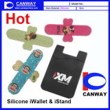 3m Sticky Silicone Phone Card Holder, Slap Mobile Stand, Touch U