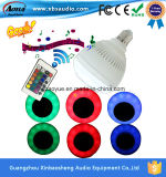 Adjustable Brightness Colorful LED Bulb Lights Bluetooth Speaker with Remote