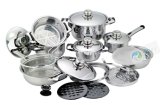 21piece Induction Cookware Set for Induction Cooker, Stainless Steel Cookware Set