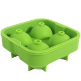 Silicone Ice Ball Tray with 4 Cavities, Ball Shaped Food Grade Custom Silicone Mold