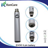 Evod Electronic Cigarette Vacuum Coating Evod 5pin Battery, 650/900/1100/1300mAh Haha Battery Evod Passthrough