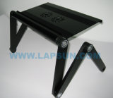 Aluminum Portable Laptop Desk With Cooling Fan (LS-PD001F)