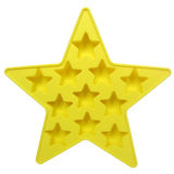 Eco-Friendly Food Grade Five-Pointed Star Silicone Ice Cube Tray Ice Mold with 11 Stars Frozen Molds