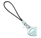 Mobile Phone Strap with Mini Heart Charm (AMPC1308)