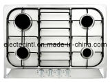 Gas Hob with 4 Burners and Stainless Steel Mat Panel, 1.5V Battery Pulse Ignition and Front Knob Cotrol (GH-S714E)