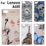 Phone Case for Lenovo A680 Colorful Printing Drawing Phone Protect Cover for A680 Fashion Plastic Phone Shell 2015 Hot Selling J0001