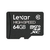 Lexar 64GB Microsd Class10 Memory Card High Speed Microsdxc
