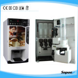 Sapoe Coffee Vending Machine with Coin Operated Cup Dropping System