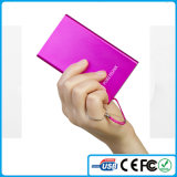 Ultra-Thin Aluminum Alloy 0.8cm Protable Mobile Battery Charger 4000mAh