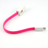 Colorful USB Am to Micro USB 5 Pin Magnetic Bracelet Flat Data Cable