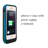 Mobile Phone Accessories Case for iPhone 5/5S/5C with Power Supply 2500mAh/ Portable Power/ Mobile Charger