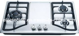 Gas Hob with 3 Burners and Stainless Steel Panel (GH-S813C)