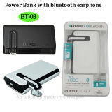 Portable Wireless Mobile Phone Charger with Bluetooth Earphone (BT-03)