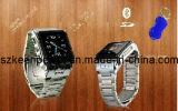 Quadband +Single Card Standby Stainless Steel Waterproof Watch Mobile Phone