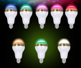 Ios/Android APP Controlled LED Bulb Lighting LED Bluetooth Light Bulb Speaker with White and RGB Light Smart Music Lamp