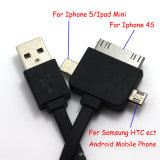 2014 Hot Sale USB Cable 3 in 1 for iPhone5/iPod