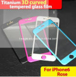 Color 3D Titanium Alloy Tempered Glass Phone Screen Protector for iPhone6