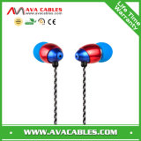 Fashionable 3.5mm Metal Earphone with Colorful Braid
