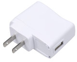 5W White UL Plug USB Charger for Mobile Phone
