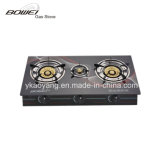 Tempered Glass Top with Three Burner Gas Stove
