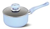 Cookware Nonstick Blue Saucepan