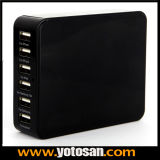 6 Port USB Wall Charger with Cable for Mobile Phone Smart Devices