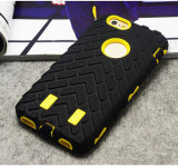 2016 New Product PC Silicone Tire Cell Phone Armor Cases for iPhone 5 6 Case for Samsung S6 S7 Mobile Cover Case