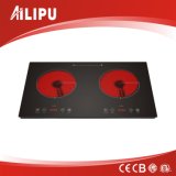 New Desing Double Infrared Ceramic Cooker with Touch Control for Europe Market