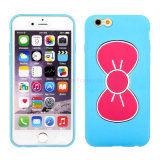 Wholesale Foldable Vara Bow Holder Silicone Cell/Mobile Phone Cover/Case for iPhone 5/6/6plus