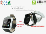 Classic Smart Watch with Leather Belt for Android and iPhone