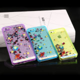 Liquid 3D Quicksand Bling Bling Star Liquid Floating Case Phone Back Cover for iPhone 6