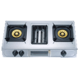 2 Burner Stainless Gas Stove with Grill (T-A2010) 