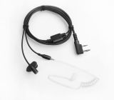 2 Wire Surveilance Earpiece Acoustic Ear Tube Headsest &2wire Earpieces
