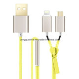 2A 1m Yellow Color Zipper Cable of Micro Phone (RHE-A4-035)