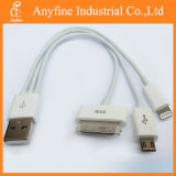 3 in 1 USB Sync Data Charger Cable for iPhone Samsung