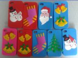 Lovely Fashion Promotional Christmas Silicone Mobile Phone Case (BZPC003)