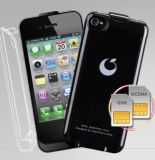 GPRS MMS for iPhone4 Apphone,Dual SIM Dual Standby Power Case for iPhone 4 4G