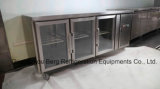 Stainless Steel Under Counter Refrigerator with Glass Door
