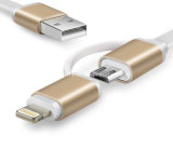 2 in 1 Metal Charging USB Cable for Mobile Phone