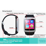 Facebook Message Review The Webpage Raise Hand, Screen Light Android 4.4 WiFi Smart Watch / Bt4.0 3G Watch Phone