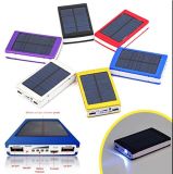 Dual USB Portable Solar Power Bank Backup Battery for Mobile Phone