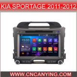 Pure Android 4.4.4 Car GPS Player for KIA Sportage (2011-2012) with Bluetooth A9 CPU 1g RAM 8g Inland Capatitive Touch Screen. (AD-6743)