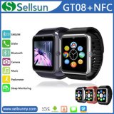 Touch Screen Watch Gt08 with NFC Phone Watch Support TF Card SIM Card Slot for Men Watch