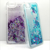 3D Liquid Star Quicksand Hard PC Back Shell Liquid Phone Case for iPhone 5 6 Mobile Cover