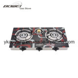 Cheap Price 3 Burner Cast Iron Glass Top Gas Stove