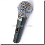 Professional Moving-Coil Metal Body Sensitivity Uni-Directivity Mic Wired Microphone (AL-BT58A)