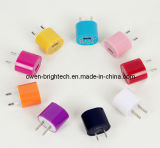 Colorful Round Shape 5V/ 1A Travel Charger