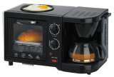 Breakfast Maker (Coffee Maker + Frying Pan + Toaster Oven)